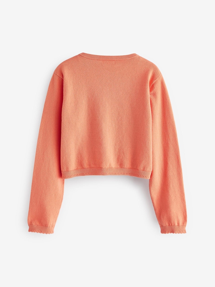 Orange Occasion Cardigan (3mths-14yrs) - Image 6 of 6 Orange Occasion Cardigan (3mths-14yrs) - Image 6 of 6