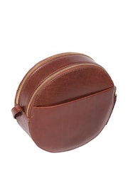 Conkca Plum Leather Cross-Body Bag - Image 3 of 4