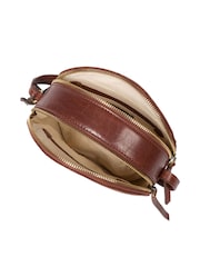 Conkca Plum Leather Cross-Body Bag - Image 4 of 4