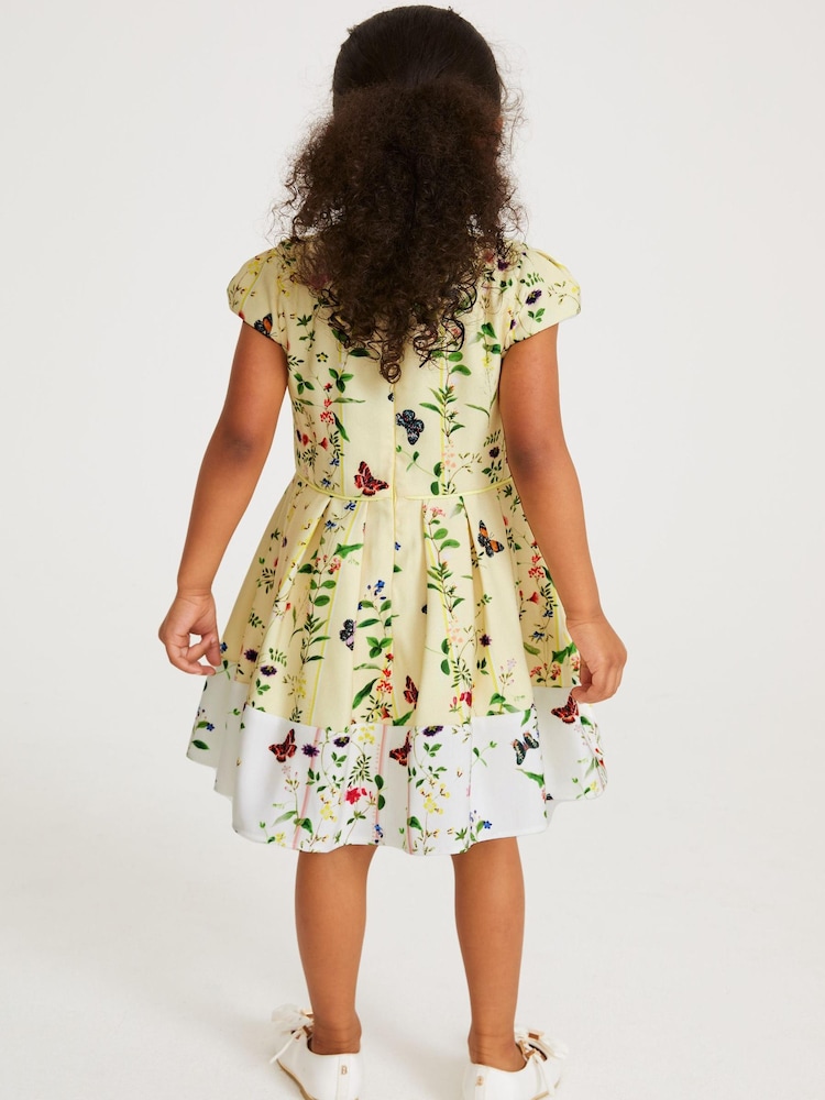 Baker by Ted Baker Yellow Floral Ottoman Dress - Image 3 of 11