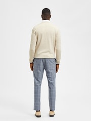 Selected Homme Blue Logan Slim Suit Trousers - Image 2 of 7