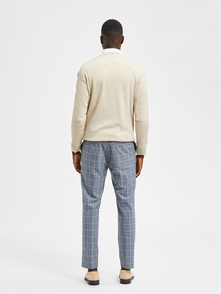 Selected Homme Blue Logan Slim Suit Trousers - Image 2 of 7