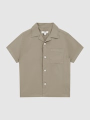 Reiss Sage Arnold Senior Cotton Short Sleeve Cuban Collar Shirt - Image 2 of 5