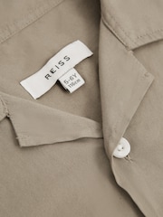 Reiss Sage Arnold Senior Cotton Short Sleeve Cuban Collar Shirt - Image 5 of 5
