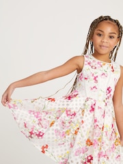 Baker by Ted Baker Kleid mit Ausbrennermuster, Weiß - Bild 1 von 12