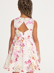 Baker by Ted Baker Kleid mit Ausbrennermuster, Weiß - Bild 2 von 12