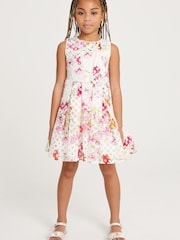 Baker by Ted Baker Kleid mit Ausbrennermuster, Weiß - Bild 3 von 12
