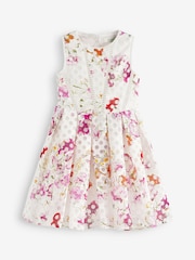 Baker by Ted Baker Kleid mit Ausbrennermuster, Weiß - Bild 6 von 12