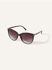 Monsoon Black Diamante Trim Easy Cateye Sunglasses - Image 1 of 2