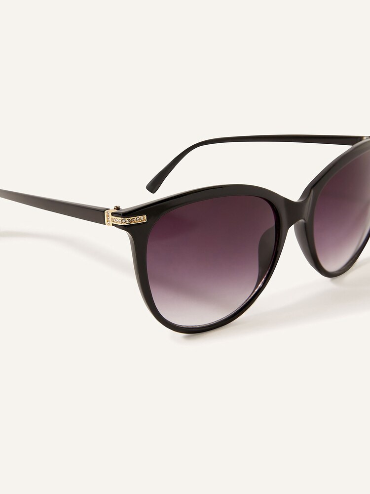 Monsoon Black Diamante Trim Easy Cateye Sunglasses - Image 2 of 2