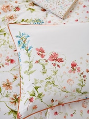 Laura Ashley Crimson Red Wild Meadow Duvet Cover And Pillowcase Set - Image 2 of 6