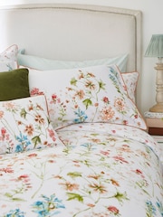 Laura Ashley Crimson Red Wild Meadow Duvet Cover And Pillowcase Set - Image 3 of 6