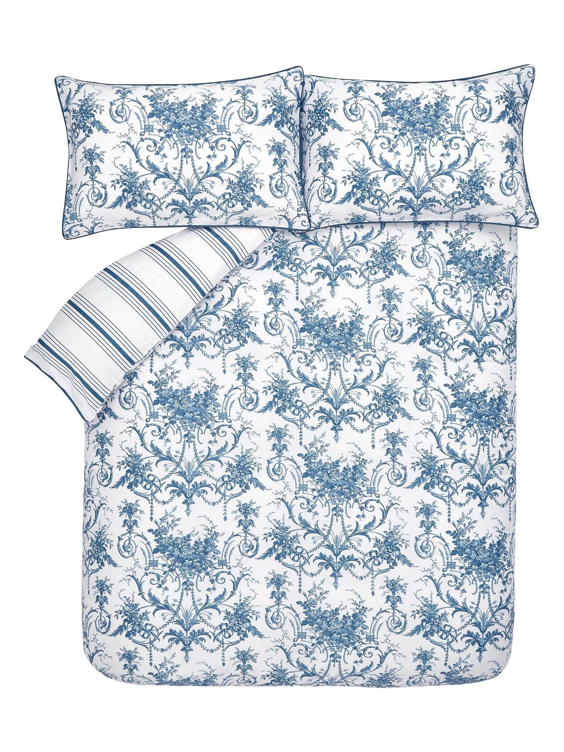 Buy Laura Ashley Blue Midnight Tuileries 200 Thread Count Cotton