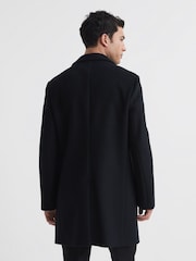 Negro - Abrigo de botonadura sencilla Gable de Reiss - Imagen 5 de 6