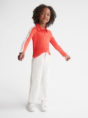 Reiss Coral India Senior Colourblock Jersey Polo Top - Image 1 of 6