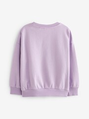 Flieder/Violett, Love-Pailletten - Sweatshirt mit Pailletten und Rundhalsausschnitt (3–16 J.) - Bild 5 von 5