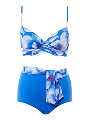 Seaspray Blue Eleanor Floral Under Wire Bikini Top - Image 4 of 4