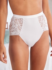Noir/Blanc contrôle du ventre - Lot de culottes en microfibre et dentelle 2
 - Image 1 of 1