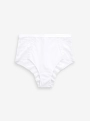 Schwarz/Weiß, figurformend - Slips aus Mikrofaser und Spitze im 2er-Pack - Bild 5 von 7