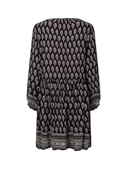 Lollys Laundry Black Printed Tunic Mini Dress - Image 5 of 5
