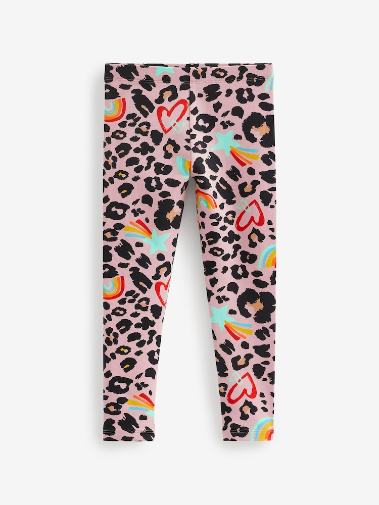 Rainbow Animal Print Leggings (3-16yrs) - Image 1 of 2