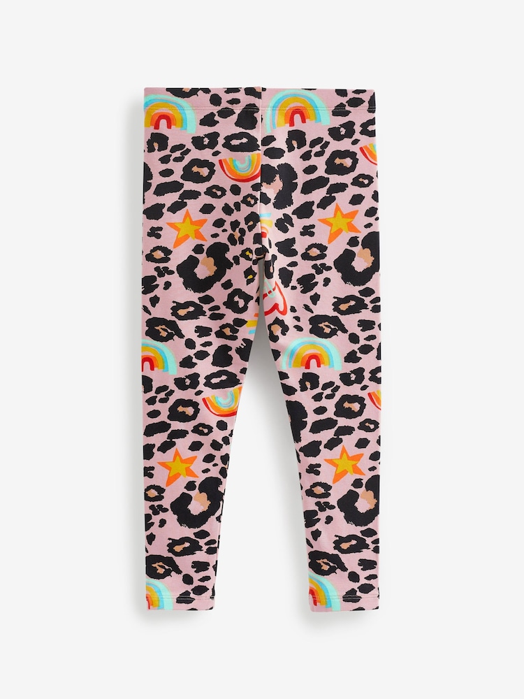 Rainbow Animal Print Leggings (3-16yrs) - Image 2 of 2