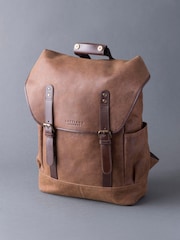 Lakeland Leather Brown Hawksdale Leather Backpack - Image 1 of 8