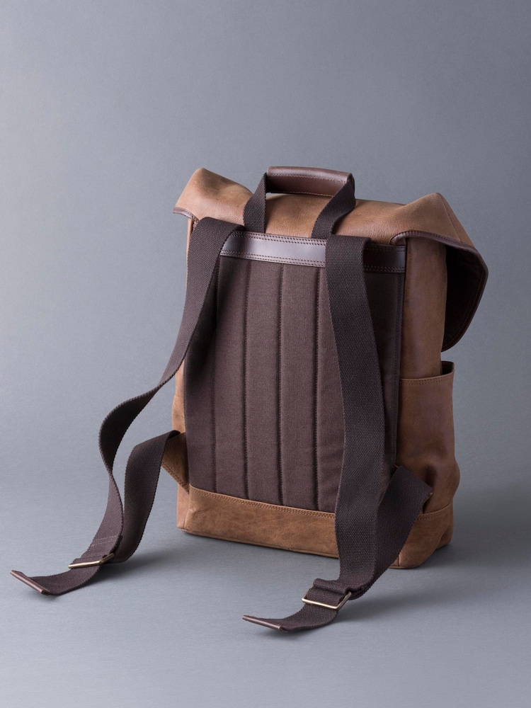 Lakeland Leather Brown Hawksdale Leather Backpack - Image 2 of 8