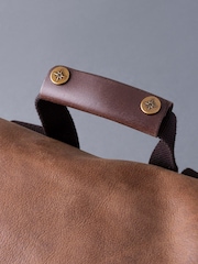 Lakeland Leather Brown Hawksdale Leather Backpack - Image 3 of 8