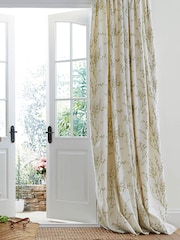 Cortinas pregueadas forradas a lápis Laura Ashley Pussy Willow - Imagem 1 de 2