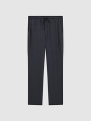 Reiss Charcoal Norfolk Jersey Drawstring Joggers - Image 2 of 5