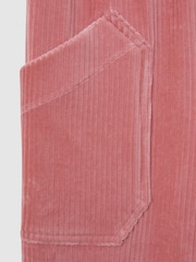 Reiss Pink Kora 9-14 yrs Relaxed Corduroy Drawstring Trousers - Image 4 of 5