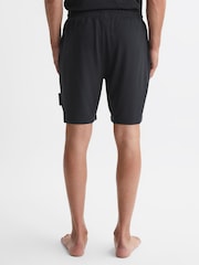 Reiss Charcoal Walcot Jersey Drawstring Shorts - Image 4 of 4