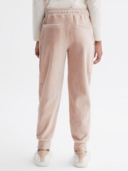 Reiss Camel Kora 4-9 yrs Relaxed Corduroy Drawstring Trousers - Image 4 of 5
