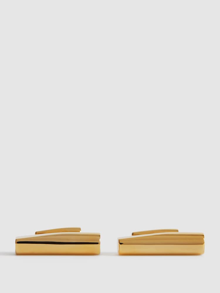 Reiss Gold Blake Bar Cufflinks - Image 1 of 5