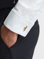 Reiss Gold Blake Bar Cufflinks - Image 2 of 5
