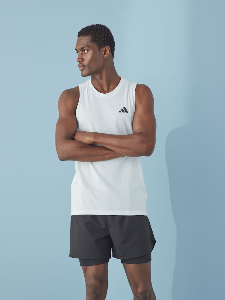 أبيض - adidas Train Essentials Feelready Training Vest - صورة 1 من 7