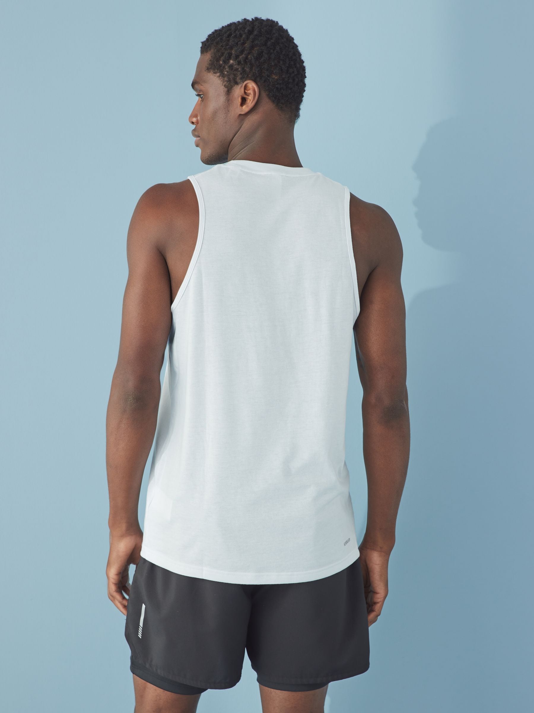 efu EATHER SLEEVELESS TOP ホワイトF Buy adidas White Train Essentials Feelready Training Vest from