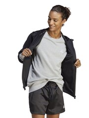 adidas Grey Sportswear Essentials French Terry 3-Stripes 100% Cotton Sweatshirt - Image 3 of 7