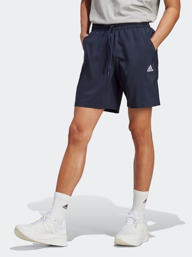 adidas Blue Small AEROREADY Essentials Chelsea Logo Shorts - Image 1 of 6