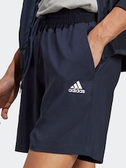 adidas Blue Small AEROREADY Essentials Chelsea Logo Shorts - Image 4 of 6