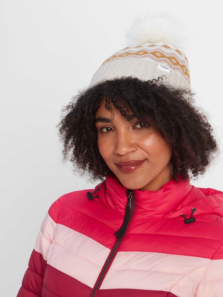 Tog 24 White Redmund Winter Knit Hat - Image 3 of 3