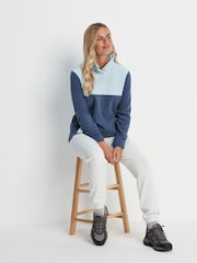 Tog 24 Blue Barclay Press Stud Neck Fleece - Image 6 of 9