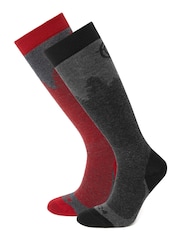 Tog 24 Black Aprica Ski Socks 2 Pack - Image 1 of 2