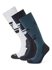 Tog 24 Blue/White Bergenz Ski Socks - Image 1 of 2