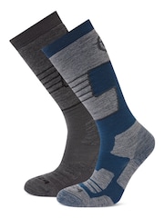 Tog 24 Blue Linz Ski Socks 2 Packs - Image 1 of 2