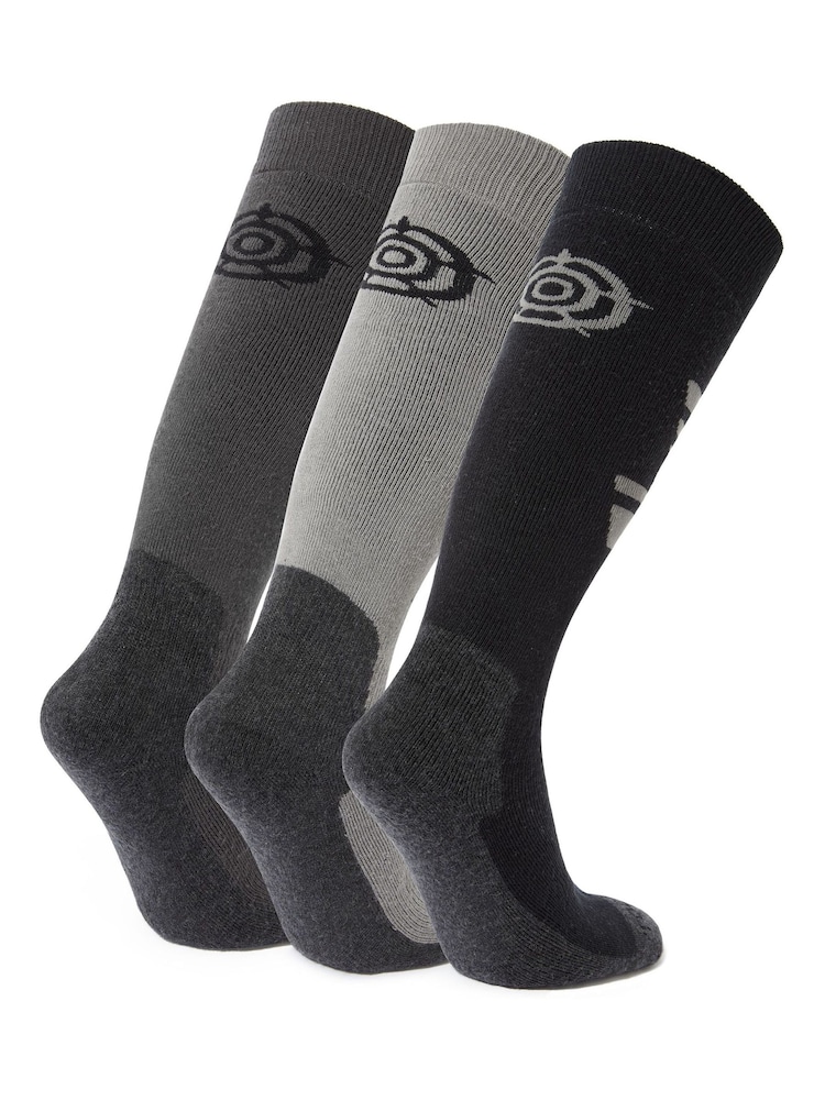 Tog 24 Black Bergenz Ski Socks 3 Pack - Image 2 of 2