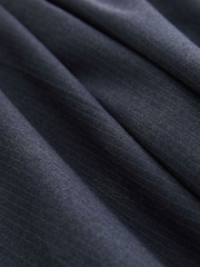 Navy Blue Tailored Check Wide Leg Trousers - Image 7 of 7