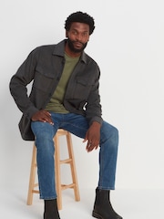Tog 24 Grey/Dark Indigo Blue Check Foxton Shacket - Image 1 of 9