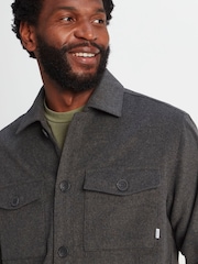 Tog 24 Grey/Dark Indigo Blue Check Foxton Shacket - Image 7 of 9